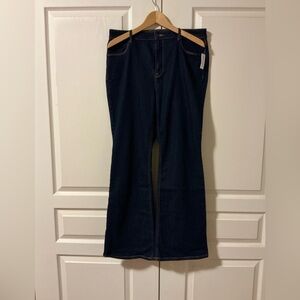 Old Navy High-Rise WOW FLARE Dark Blue Jeans, 14 NWT